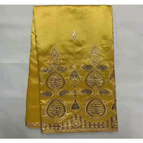 CQP/ 5 Yards/pcs High Quality George Lace Fabric African nigerian Embroidered George Lace Fabric For Wedding Dress Party! (10273