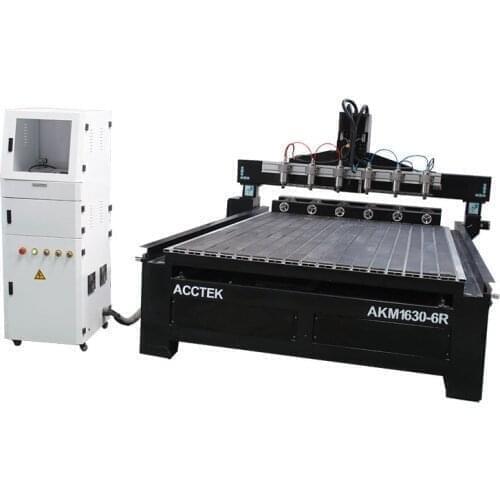 Multi head wood cnc rotary machine 1325 for furniture