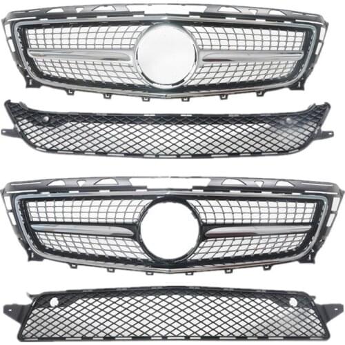 For Mercedes-Benz CLS-Class W218 Car styling Middle grille CLS260 CLS300 CLS350 CLS400 2011-2014 front GT Diamond style grille