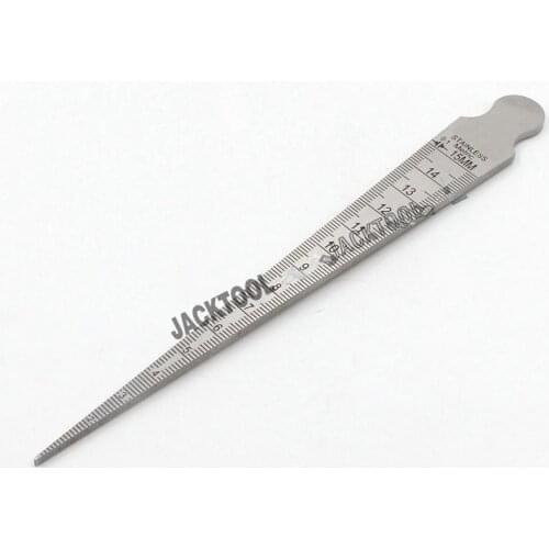 1-15mm Stainless Taper Welding Gauge Gage Thickness 2.2mm Test Welding Taper Gauge Taper Ruler Welder Inspection