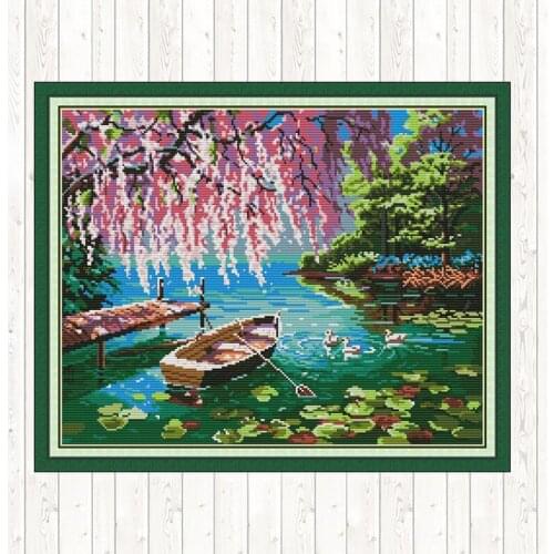 Joy Sunday Wall Home Decor Cross Stitch Kits DMC Floss Kit DIY Embroidery Handmade Needlework Package 11CT 14CT Cross Stitch Set