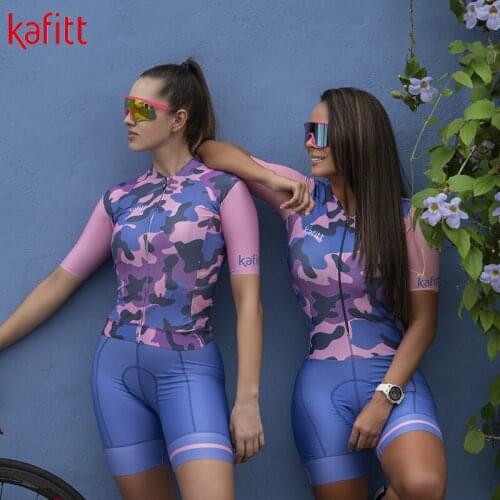 Kafitt pro team cycling jersey suit ladies summer new racing suit short-sleeved sports jumpsuit macaquinho ciclismo feminino