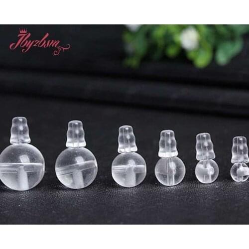 8,10,12mm Round Natural White Rock Crystal Quartz 5x7mm Pagoda Tibet Guru Stone Beads 1 Set For Jewelry Making,Free Shipping