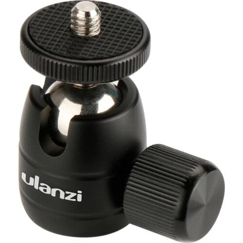 Ulanzi Mini Metal Ball Head Tripod 1/4 Screw Mount 360 Degree Rotatable Ballhead Tripod Ball Head for DSLR Camera Camcorder