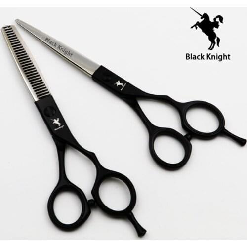 Black Knight 6 Inch Professional Hairdressing Scissors Set Barber Hair Scissors Cutting and Thinning Shears