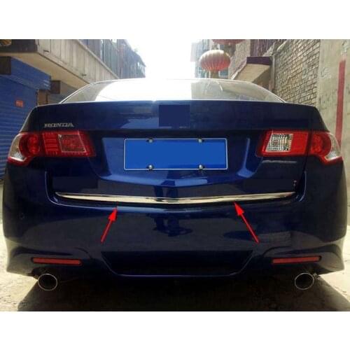 Chrome ABS molding Plated Rear Lower Trunk Lid Cover Trim For 2009-2014 Acura TSX Sedan 1PCS