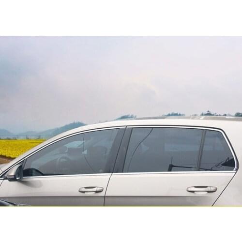 Stainless steel car window trims for volkswagen golf mk7 2013 2014 2015 2016 2017 2018 golf7