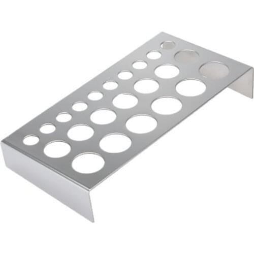 New 2Pcs/Lot Large Stainless Steel Tattoo Ink Cup Holder For 23 caps Stand Machine Supply