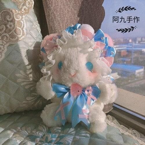 Original hand-made Lolita cat plush doll bag rabbit bear bag jk sweet soft sister
