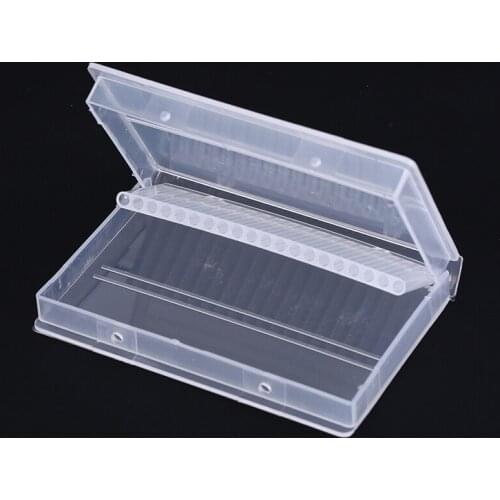 20 Hole Transparent Acrylic Drill Bits Box Plastic Display Stand Container Use For 3/32" Bits Drill tools Accessories