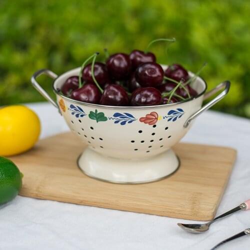 S M Floral Bowl for Food Plates Fruit Plates Dishes Tableware Candy Snacks Tray for Kitchen Fruit Baking Basket Home Key Storage