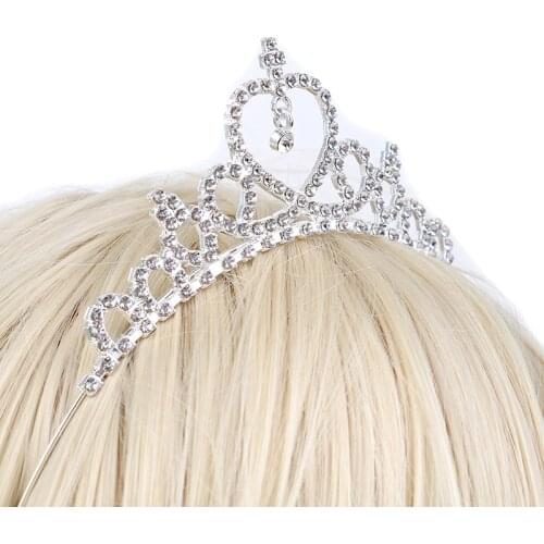 Crystal Tiara Hairband Kid Girl Bridal Princess Prom Crown Party Accessiories Princess Prom Crown Headband Valentines Day Gift