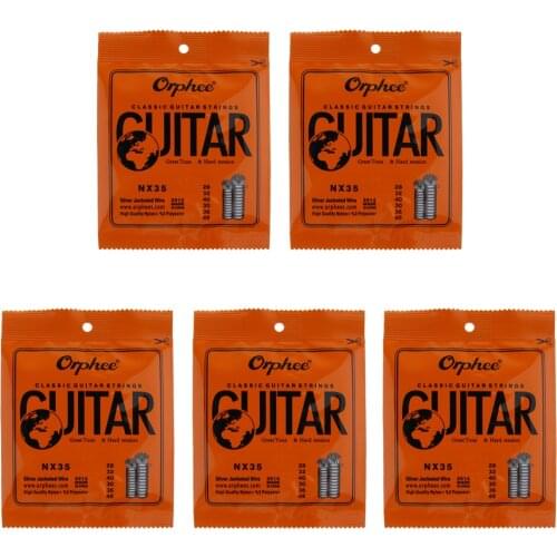 5 Sets Nylon Classical Guitar Strings Steel Core Wire for 6 String Guitar Parts Accessories