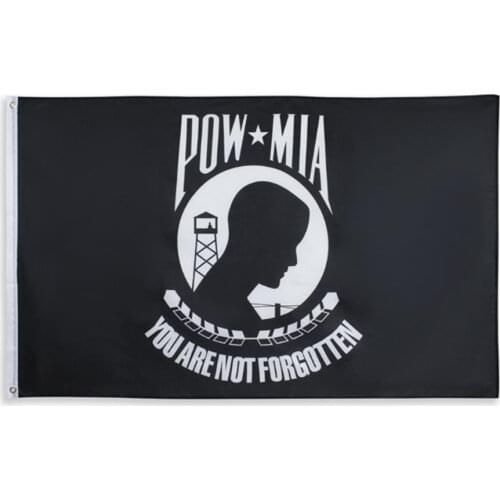 11.11 United States prisoner war missing "POW-MIA" flag polyester military Decoration New 90x150CM Ornament flag