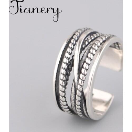 New Charming Layer Chains Lines Finger Ring for Women Vintage Boho Knuckle Party Rings Gothic Punk Jewelry Gifts for Girls 2020