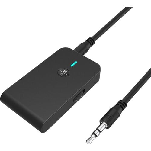 2 IN 1 Bluetooth 5.0 Receiver Transmitter 3.5mm AUX Jack Music Stereo Bluetooth Dongle Wireless Adapter For Car Kit TV PC