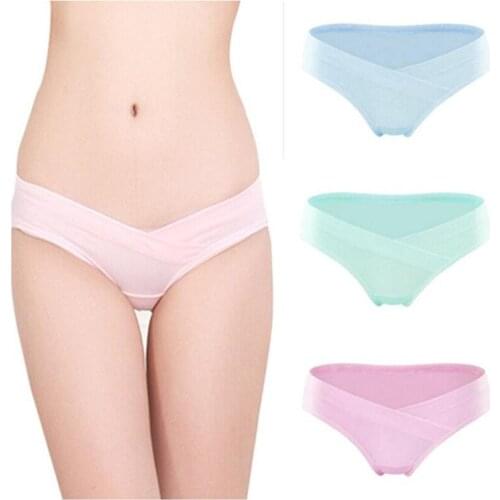 2019 3PCS/Lot cotton Pregnancy Maternity Women Underwear Panties pregnant women clothes low-Waist Briefs Intimates Short Pants