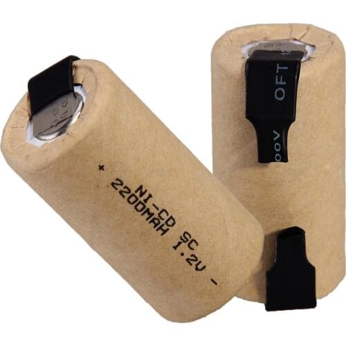 32 pcs a set SC battery 1.2v 2200mah nicd batteries for power tools for electric screwdrivers for drills -color random