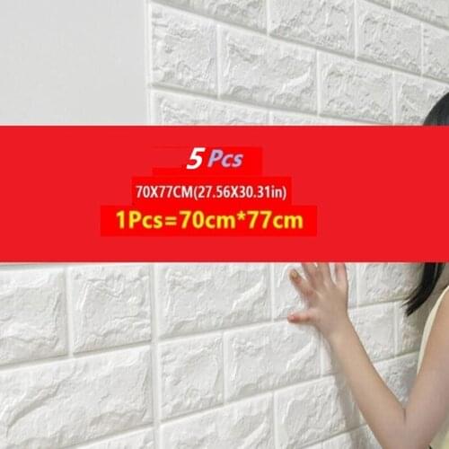 12pcs 3D Brick Wall stickers on the wall Wallpaper Decor Foam Waterproof DIY wallpaper for kids rooms Living Room Background