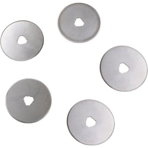 5Pcs 28MM Rotary Cutter Blades Steel Small Round Blade For Cloth Pathing Sewing Paper Cutting Round Knife Hand Tool Set