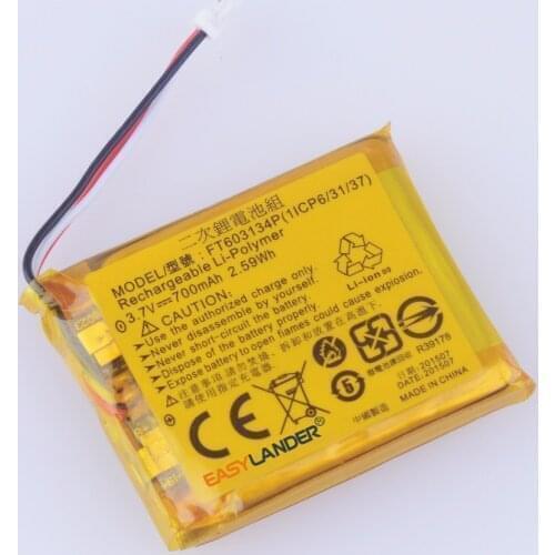 MODEL FT603134P 700mAh Rechargeable Li-Polymer Battery For headphones tachograph DVR mp4 GPS Sports camera 603134 603035