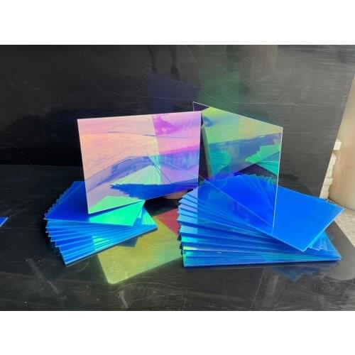 Acrylic (PMMA) Laser Plexiglass Board Iridescent/Radiant Sheet Organic Glass Plate For Advertising/Art/Building Decorate