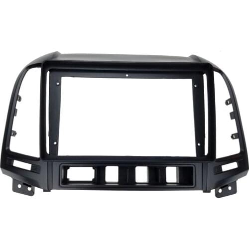 Car Fascia Navigation Fascias Dash Frame Kit For 9" Universal Android Multimedia Player For Hyundai Santa Fe 2006 2007 2008~2012
