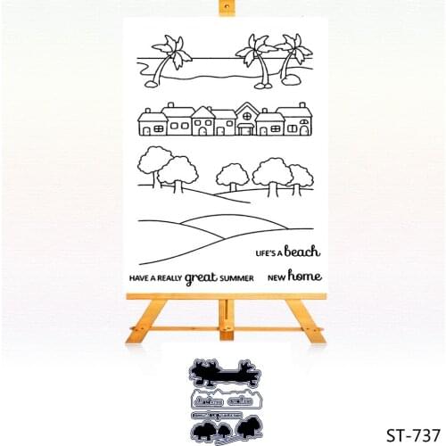 AZSG Quiet home Clear Stamps/Seals For DIY Scrapbooking/Card Making/Album Decorative Silicone Stamp Crafts