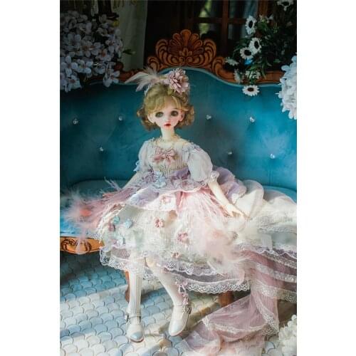 BJD Doll Clothing is suitable for 1/3, 1/4, 1/6 size giant doll skirt and matching color "thin wings" doll accessories