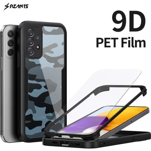 Rzants For Samsung Galaxy A52 A72 Case 360 Camouflage Full Protective Casing Double Shockproof Shell No Need Film Cover