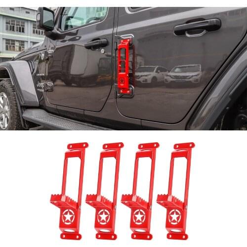 Door Step Climbing Hinge Foot Rest Pedal Peg for Jeep Wrangler JL 2018 2019 JK 2007-2017 Gladiator JT 2020 Car Accessories