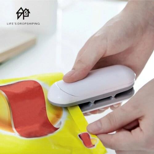 Mini Portable Household Hand Pressure Sealing Machine Plastic Bag fast Sealing Food Clip Heat Sealer Kitchen accessories