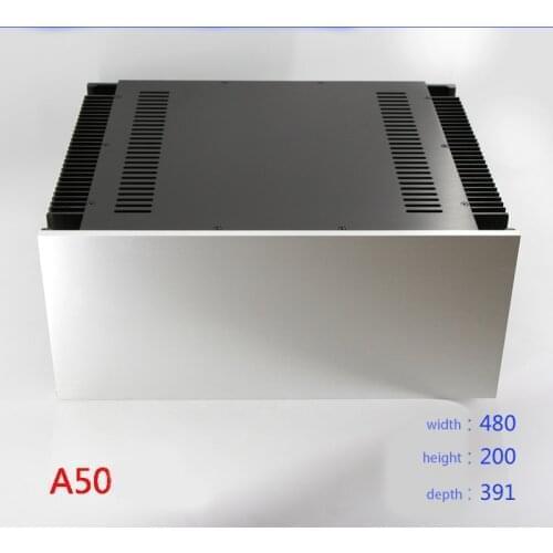480*210*390MM All-aluminum Amplifier Chassis DIY Enclosure Box Shell A50 Improved Version of A Large Amplifier Case