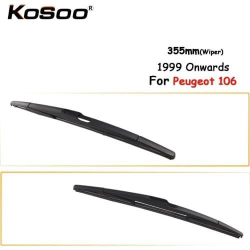 KOSOO Auto Rear Car Wiper Blade For Peugeot 106,355mm 1999 Onwards Rear Window Windshield Wiper Blades Arm,Car Accessories
