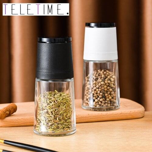 Kitchen Supplies Japanese Manual Pepper Grinder Seasoning Bottle Glass Seasoning Bottle Pepper Powder and Pepper Grinder