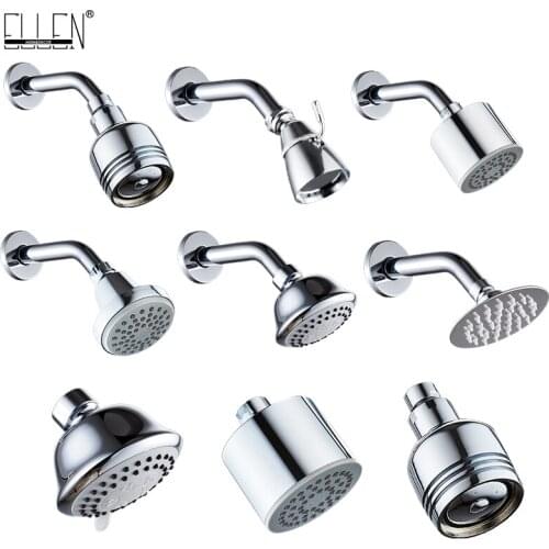 Bath Shower Head with Shower Arm Chrome Rainfall Shower Copper Stainless Steel for Hotel