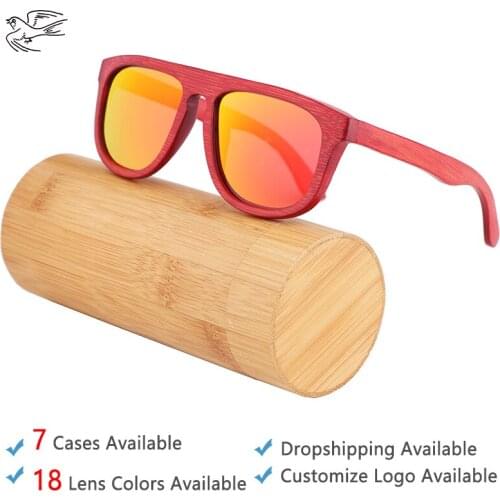 Fashion Wood Wood Sunglasses for Woman Polarized Designer Sunglasses Women Bulk Mirror Luxury Brand gafas de sol mujer GB035