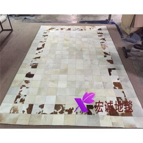 Fashionable art carpet 100% natural genuine cowhide leather sex mat
