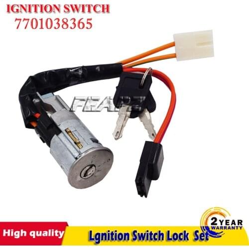 Ignition Switch Lock Barrel Set with Keys for RENAULT TRAFIC VAUXHALL VIVARO NISSAN PRIMASTAR 2001-2014 7701038365