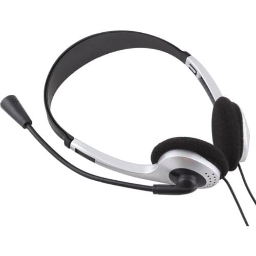 Cheap Wired Gaming Earphone Headphone With Microphone 3.5mm Plug MIC VOIP High Quality Headset Skype for PC Computer Laptop