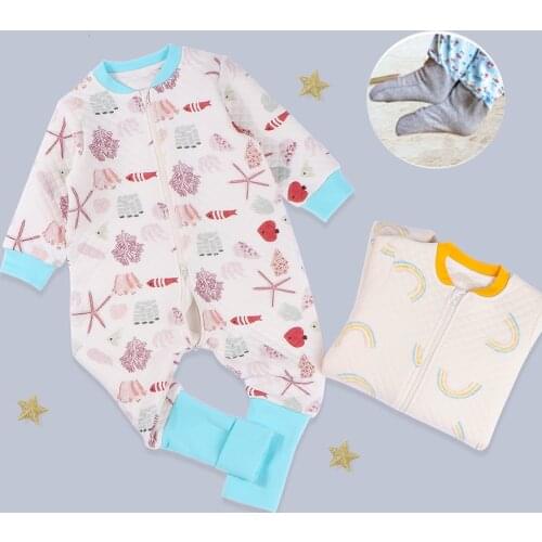 Baby Boy Girl Blanket Sleepers Kid Romper Pyjamas Children Jumsuit Long Sleeves Overall Autumn Winter Thick Front Zipper Romper