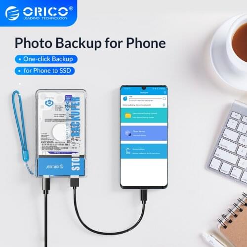 ORICO Backuper Mobile Data Backup And Sync Support 4TB SSD 5Gbps Mobile Phone Corporate Videos/Photos Backup to Hard Drive