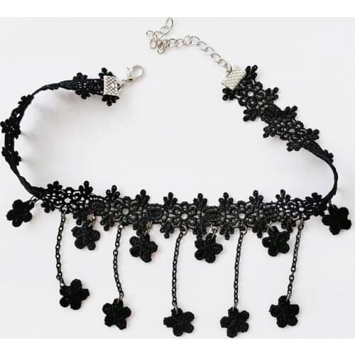 YiYaoFa Handmade Lace Choker Necklace for Women Accessories False Collar Multi Layer Necklace Lady Gothic Party Jewelry GN-150