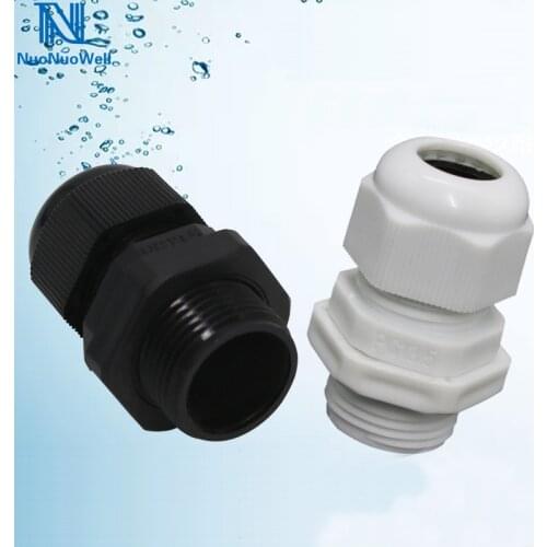 Plastic IP68 Waterproof Joints Adjustable 3-18mm Cable Gland Cord Grip Connector PG7/PG9/ PG11/PG13.5/PG16/PG21