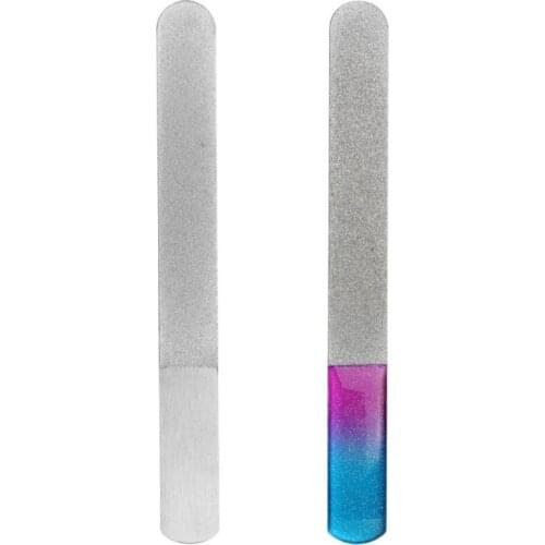 Stainless Steel Smooth Buffer Epoxy Resin Polisher Resin Polishing Strip Tools Metal Nail Art Double Sided File Manicure X4YA