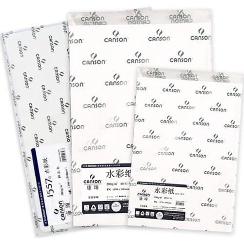 CANSON Professional Aquarelle/Watercolor Papers Sketch Painting Watercolor Paper 8K 200g/m² 20Sheets Art Drawing Paper Supplies