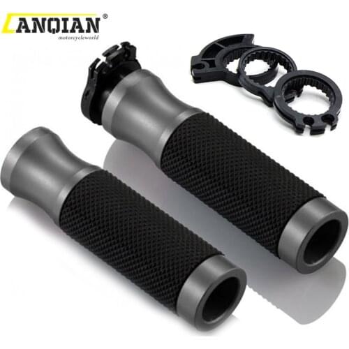 Motorcycle 22mm CNC Aluminum Rubber Gel Handle Bar Grip Hand Grips for Vespa Scooter LT LX GT GTS GTV 300 250 125 200 Sprint 150