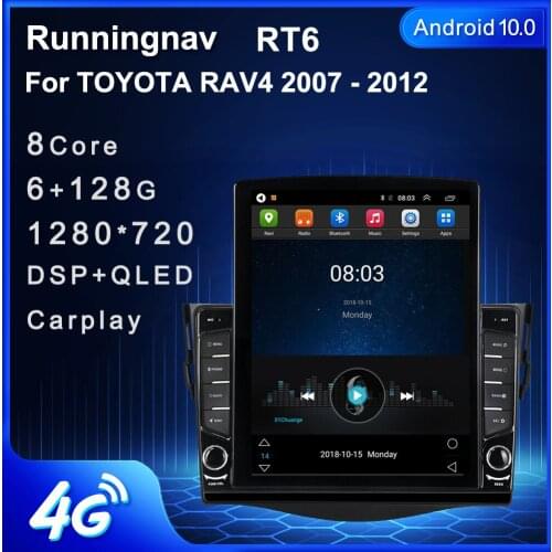 Runningnav For TOYOTA RAV4 2007 2008 2009 2010 2011 2012 Tesla Type Android Car Radio Multimedia Video Player Navigation GPS
