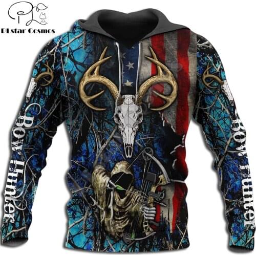 Beautiful Grim Reaper Bow Hunter 3D Printed Unisex Deluxe Hoodie Men Sweatshirt Zip Pullover Casual Jacket Tracksuit KJ0297