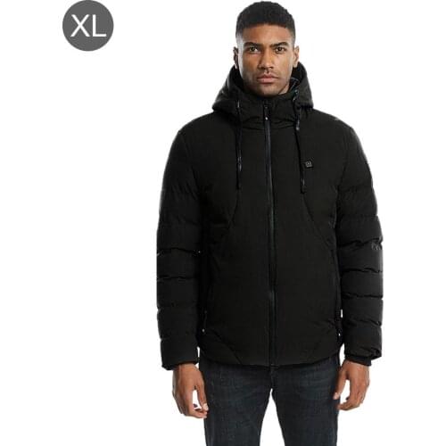 Mens Women Heated outdoor vest Coat USB Electric Battery Long Sleeves Heating Hooded Jacket Warm winter Thermal Clothing Skiing